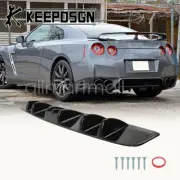 Car Rear Bumper Diffuser Lip Spoiler Splitter Shark Fins for Nissan Skyline GT-R