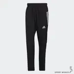 ADIDAS 男 長褲 休閒 吸濕排汗 拉鍊口袋 三條線 黑 HC2765