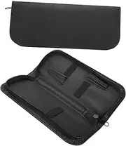 2 Pcs Shear Case for Hairdressers Organizer Hair Razor Scissor Case Clippers Holder Trimmer Hairstylist Hair Scissors Dryer Cuticle Haircut Kit Scissor Pouch Bag Leather