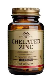 Solgar Chelated Zinc Tablets, 100