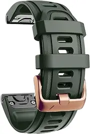 [MGTCAR] 20mm Silicone Quick Release Watchband Strap For Garmin Fenix 6 6S Pro 5 5S Plus Descent Mk2S D2 Watch Easyfit Bracelet Correa