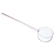 Long Handled Glass Spoon Teaspoons Soup Scoop Creative Coffee Stirrers