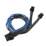 18AWG Dual Mini 6 Pin PCI-e Male To 8 Pin Male Y Splitter PCI E Power Cable For Mac Pro
