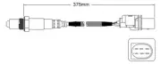 Pre-Cat oxygen sensor for Mini R60 Cooper D Diesel N47 C20A 4-Cyl 2.0 Turbo 2011