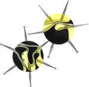 DRESSOOS 2pcs Multi Needle Dotting Tool Precision Nail Art Detail Tools for Pottery Clay Ergonomic Design for Comfortable Grip for DIY Decoration Manicure