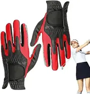 Golf Gloves - Swing Trainer Gloves | Golf Hand Protective Gear | Left Hand | Non Slip Grip Golfer | Shock Absorption for Left Handed Golfers, Comfortable Flexible Wear