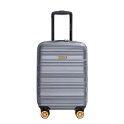 18.5" Hardshell Luggage CarryOn Travel Suitcase Wheel Lightweight TSA Lock Gray