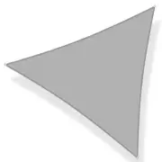 Shade Beyond Shade Sail .043"x166.28"x192" Sunshade Light Gray Patio Triangle