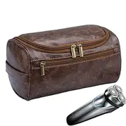 [Generic] Bathroom Toiletries Organizer | Waterproof Men's Toiletry Organizer Bag | Men's Zipper Toiletries Organizer Case with Hook for Him Men Boyfriend Husband