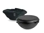 Asian cast iron cauldron 13.9 gl with grill pan lid and cover .Brizoll .Казан