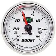 Autometer Nv Series Boost/Vacuum Gauge Mechanical - 10 Feet, 30 inHg/20 PSI, 2 1/16 Inch, AU7307