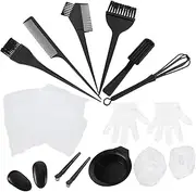 Generic Hair Coloring Supply Kit 1 Set of 12pcs Tools Easy Mixing Comfortable Application for Salon Home