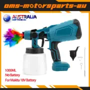1000ML Cordless Electric Spray Gun Airbrush High Power Paint Sprayer No Battery