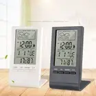 Digital LCD Thermometer Hygrometer Humidity Meter Temperature Clock Indoor Room
