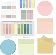 Ubuymart Transparent Bible Sticky Notes, 820 Sheets, Clear Post It Notes for Bible Study, Office, School