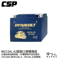 在飛比找蝦皮商城優惠-DYNAVOLT 藍騎士 MG12AL-A2 膠體電池 重機