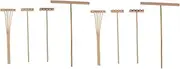 Vaguelly 8pcs Bamboo Rake Mini Zen Garden Rake Zen Garden Tool Meditation Sand Zen Tool Sand Push Drawing Rake Sand Rake Stylus Sandbox Rakes Garden Rakes Fairy Garden Tools Tiny Rakes