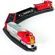 Bachmann Trains - Santa Fe Flyer Ready to Run Electric Train Set - HO Scale