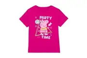 Peppa Pig Childrens/Kids Party Time Disco T-Shirt (Fuchsia) - UTTV5058