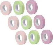 Baluue Eyelash Extension Tapes 9 Rolls Non-woven Lash Tapes for Eyelash Isolation Easy Peel Reusable