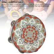 Tambourine Kids Adults Hand Held Drum Musical Educational Percussion Instrum CHW