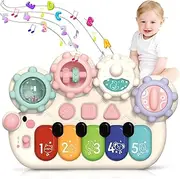 Baby Piano Toy 12 Months Light Up Music Baby Toys for 12 18 Months Early Learning Educational Piano Keyboard Infant Toys Baby Girl Piano Toy 1 Year Old Boy Girl Gifts