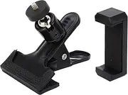 Guitar Head Clamp/Holder, Phone Holder Mount for Livesteaming, Metal, Foam, ABS, Rubber Guitar Headstock Cell Phone Clamp