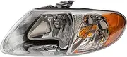 TRQ Left Headlight Assembly Drivers Side Compatible with 2001-2007 Chrysler Town & Country 2001-2003 Voyager Dodge Caravan Grand Caravan CH2502129