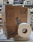 Solaris Livi VPG 23501 Plain Jumbo Bath Tissue Paper, 2 Ply, White Pack of 12