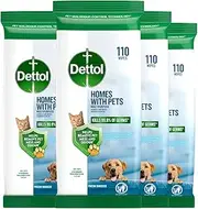 Dettol Homes with Pets Multipurpose Wipes 440s (110's x 4)