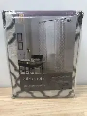 Allen + Roth 95-in Navy Light Filtering Back Tab Single Curtain Panel