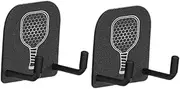 Oshhni 2Pcs Pickleball Paddle Rack Holds Pickleball Rackets Hooks Fence Storage Fence Hooks for Workouts Bags Sport Court