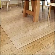 1.5mm Hardwood Floors Protector, Clear PVC Plastic Rug Protector Cover 100% Waterproof Non-Skid Chair Mats Transparent Mat (Color : Clear, Size : 120 * 150cm)