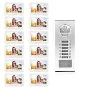 Apartment Intercom System Video Intercom System 7in Color LCD 100‑240V For