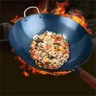 Anti-scalding Chinese Traditional Iron Wok Frying Pan Induction Cooker