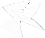 Plymor Clear Acrylic Nautilus Shell Holder Stand, 2.375" H x 2.75" W x 3.625" D