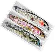 3D Swimming Lure | Submerged Gnarled Baits Kit - Multi-Purpose Outdoor Leisure Gear for Bass, Flounder, and Cod