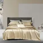 22mm Mulberry Silk Bedding Set 4pcs Duvet Cover Sets Flat Sheet Can Custom Size