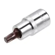 1/2-Inch Drive T45 Torx Bit Socket S2 Steel 55mm Length