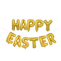 在飛比找樂天市場購物網優惠-Happy Easter字母鋁膜氣球 佈置【BlueCat】