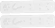 DOITOOL 2pcs Cat Pattern Silicone Bookmark Mold for Epoxy Resin DIY Crafts Non Stick Reusable Silicone Molds for Creative Bookmarks for Personalizing with Dried Flowers and Glitter