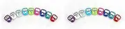 Binxind 2X LCD Electronic Finger Hand Ring Knitting Row Tally Counter Pedometer Digital Hand Tally Counter Random Color