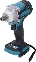 Electric Impact Wrench, Cordless Brushless Motor 2800RPM 380Nm with LED Light for Wood Metal Walls