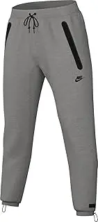 [Nike] Tech Men's Fleece Open-Hem Pants (HJ6533-063, Dark Grey Heather/Black)
