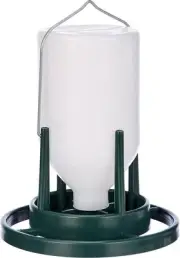 Aviary Waterer with Large Landing Surface, 1 Green