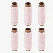 Pale Pink LeatherCraft Waxed Thread Set - 33 Yards, 150D/1mm, Perfect for Hand S
