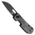 Kizer Banish Button Lock Folding Knife | Grey / Black