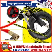Digital Tire Inflator with Pressure Gauge 0-150 PSI Air Chuck for Truck/Car/Bike