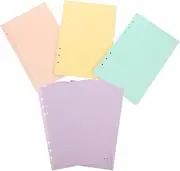 STOBOK Notebook Refills 160 Sheets Colored Filled Paper Inserts for Binder Lined Notepad Paper