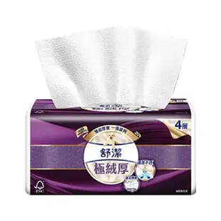 【Kleenex 舒潔】頂級四層極絨厚抽取衛生紙(60抽8包*6串)